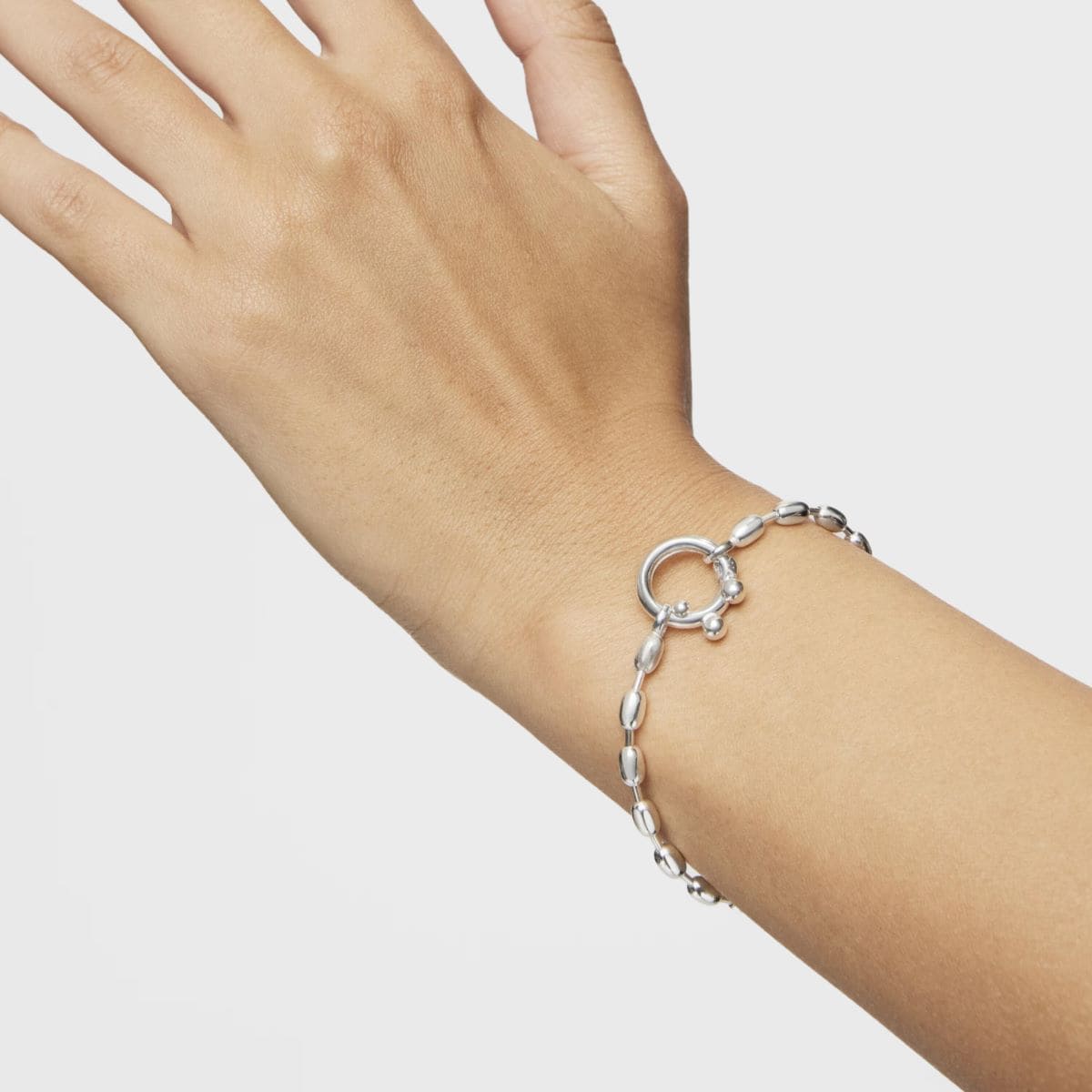 Pulsera de plata HOLD OVAL