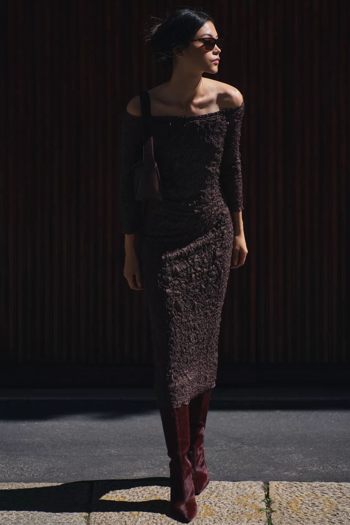 El nuevo vestido de punto con textura de Zara