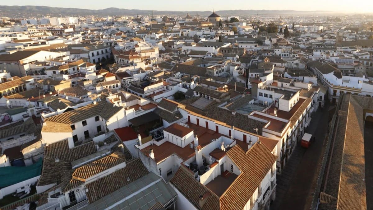 Imagen aérea del casco histórico de Córdoba
