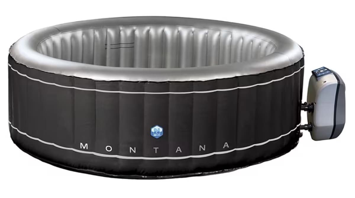 El spa inflable Montana redondo para cuatro personas de Decathlon
