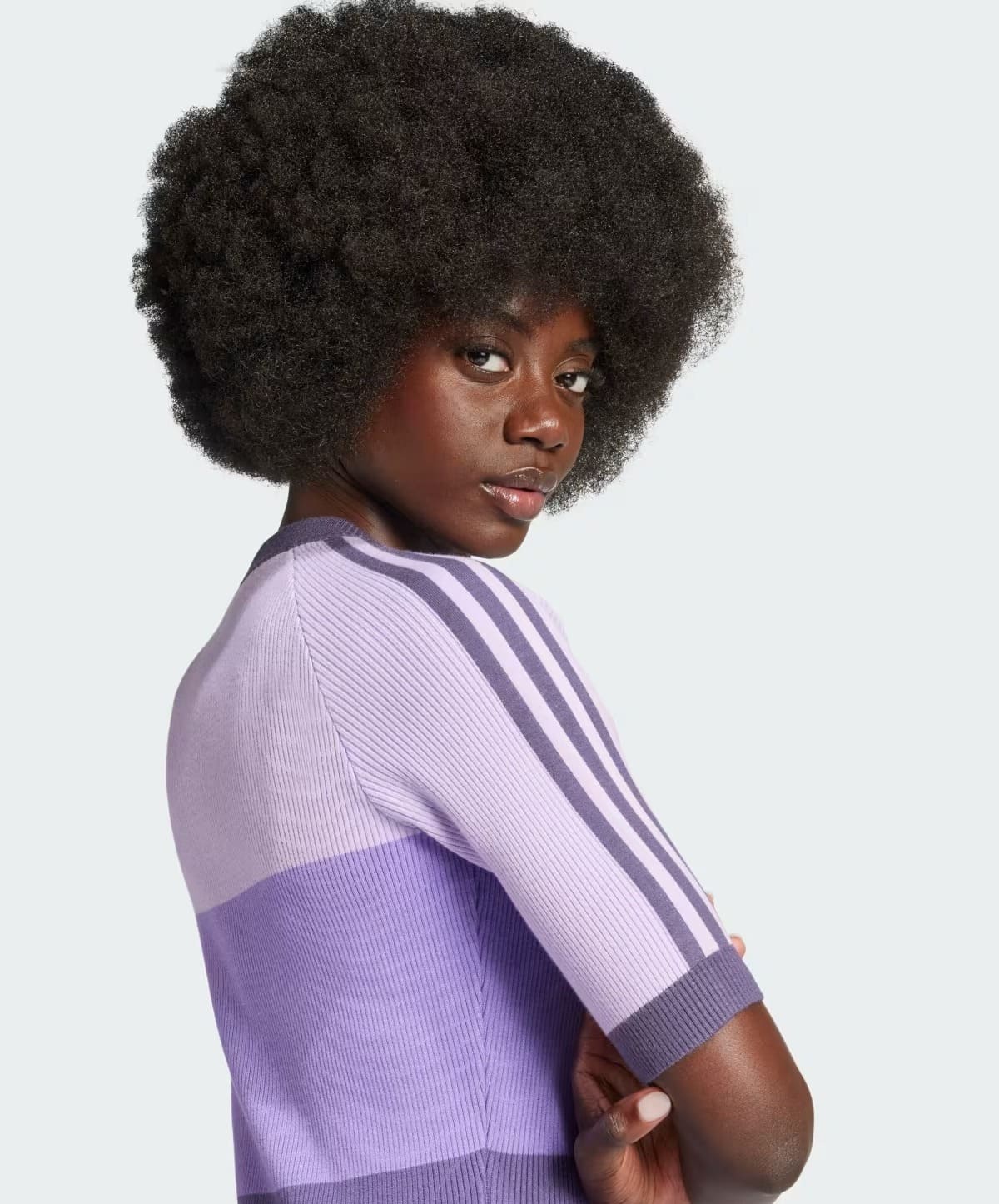 El nuevo vestido morado KseniaSchnaider Knit de Adidas