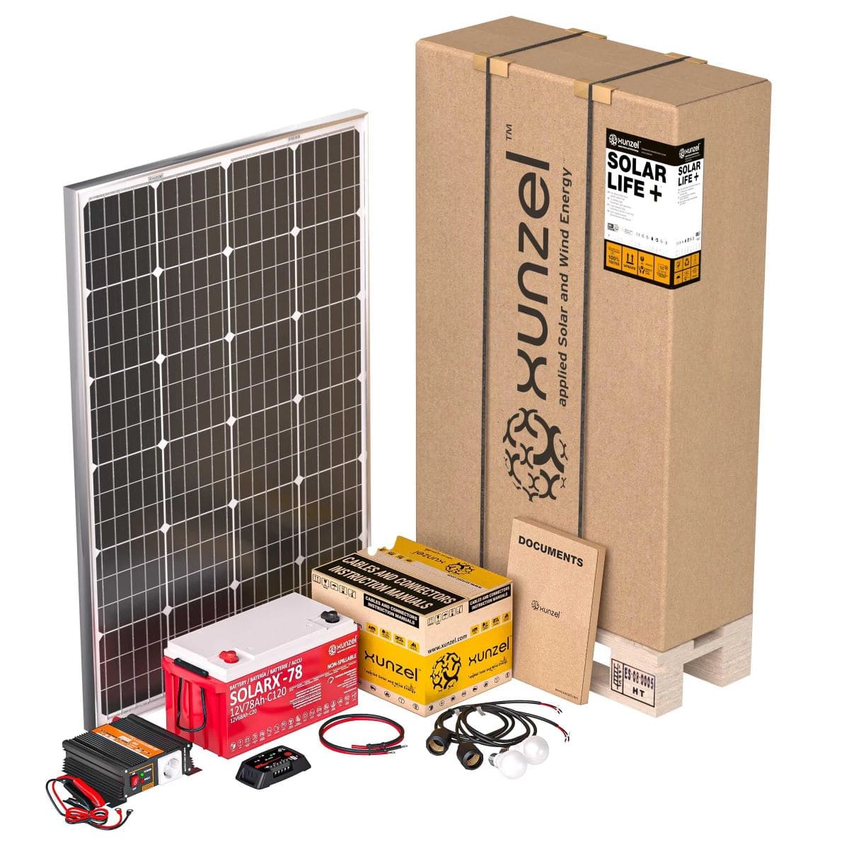 Kit fotovoltaico SOLARLIFE + XUNZEL 500 Iluminación LED NATURE