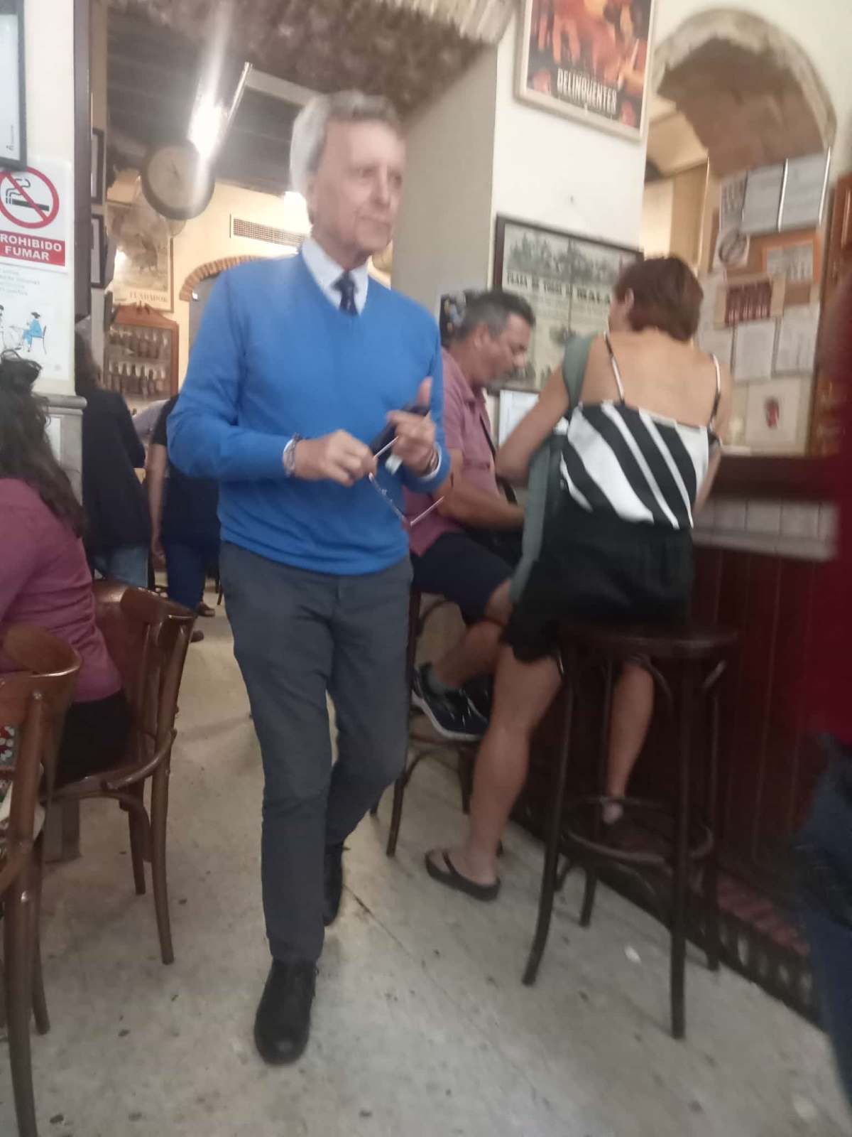 Ortega Cano en el bar La Moderna