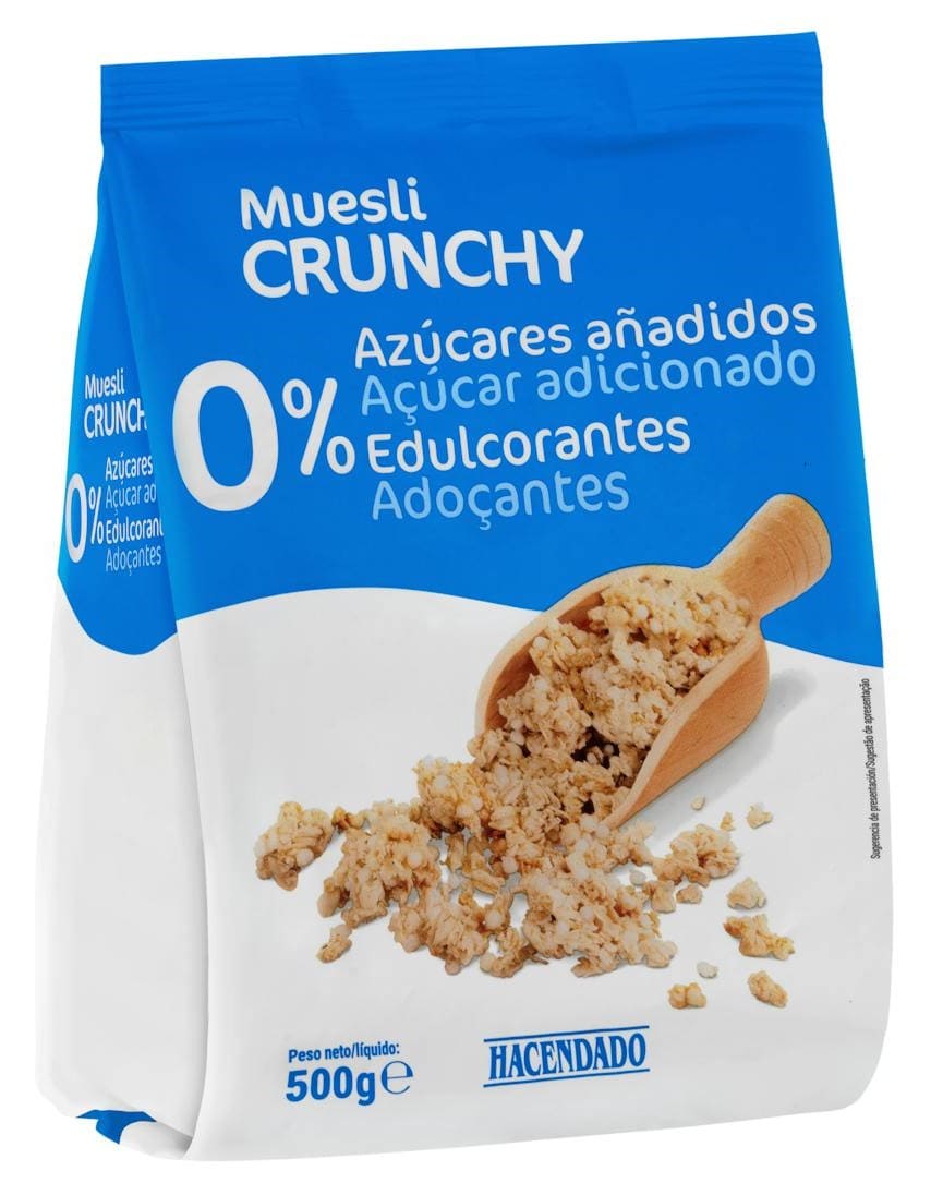 Muesli Crunchy Hacendado 0 azúcares