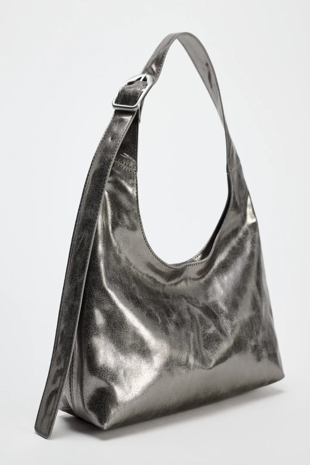 Mini saca efecto metalizado