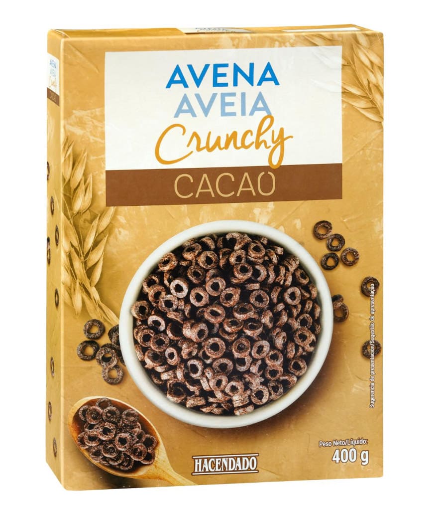 Cereales avena Crunchy Hacendado