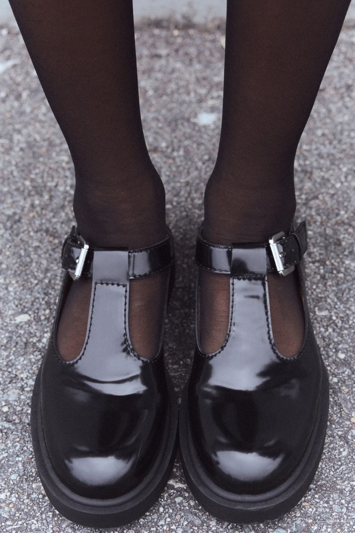 Zapatos planos con hebilla