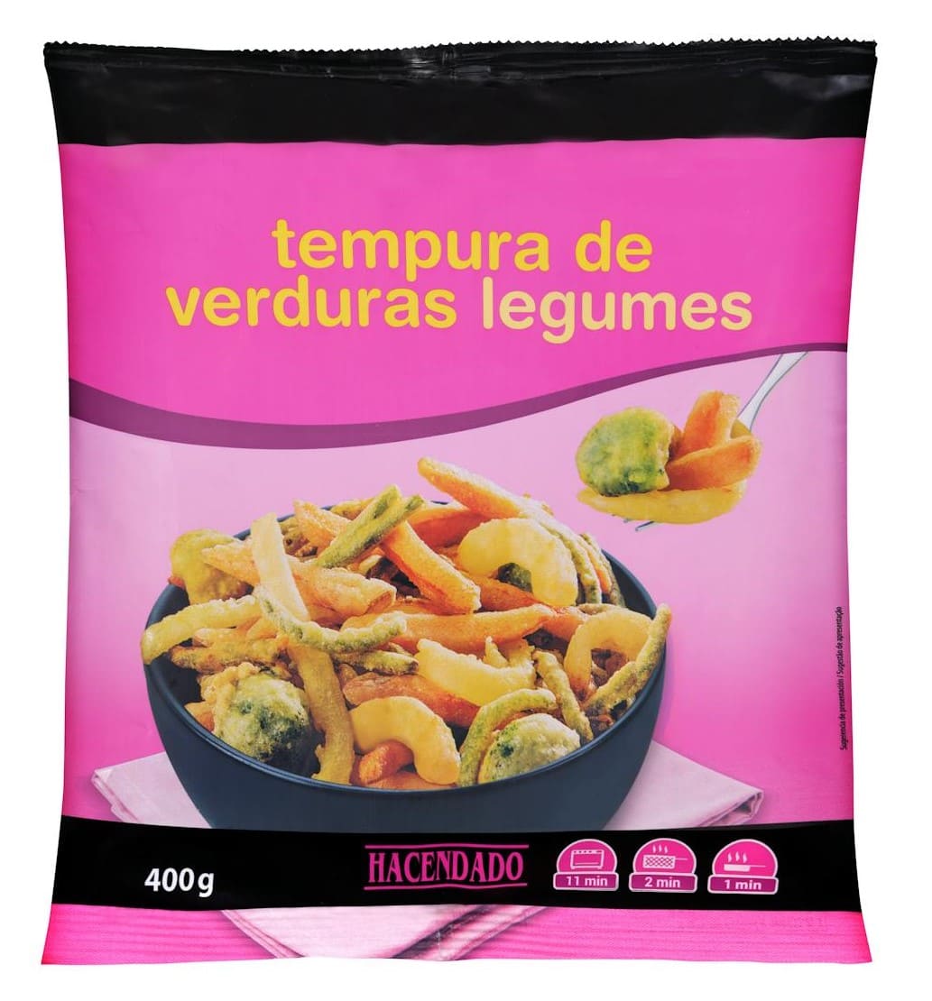 Tempura de verduras Hacendado ultracongelada