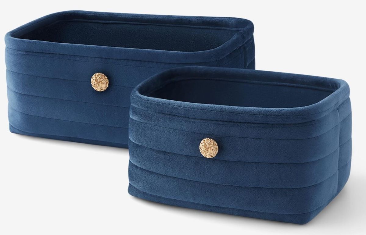 Cesta pequeña de terciopelo de Pepco