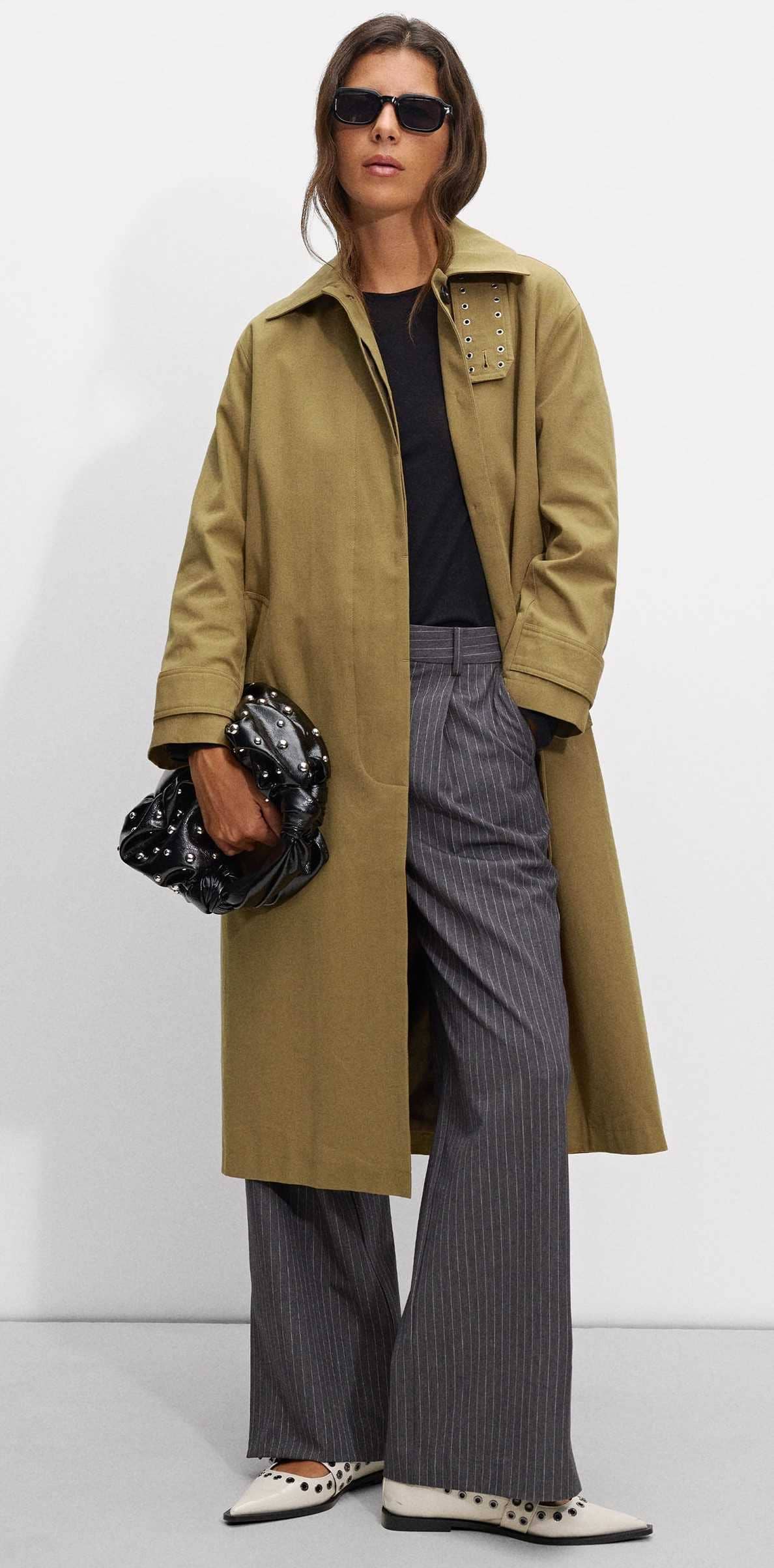 Abrigo largo de algodón de Parfois