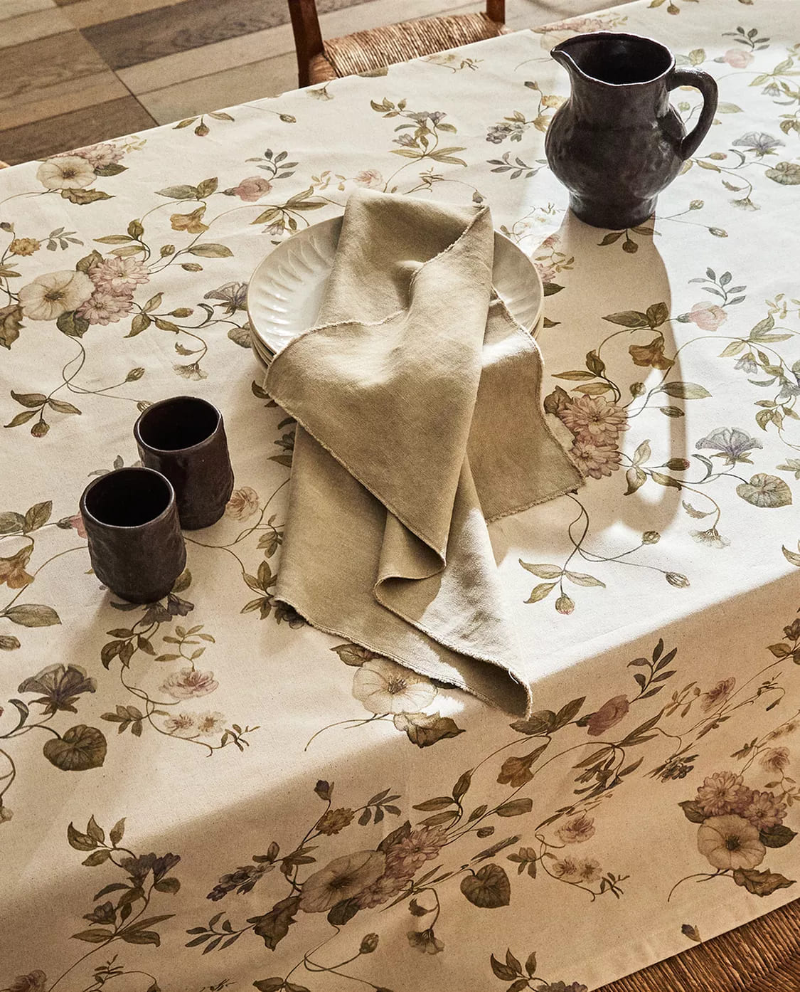 Mantel con print de flores