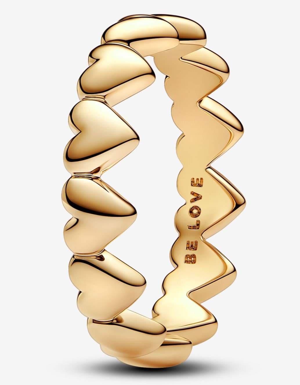 Conjunto de Regalo Anillo Fila de Corazones de Pandora