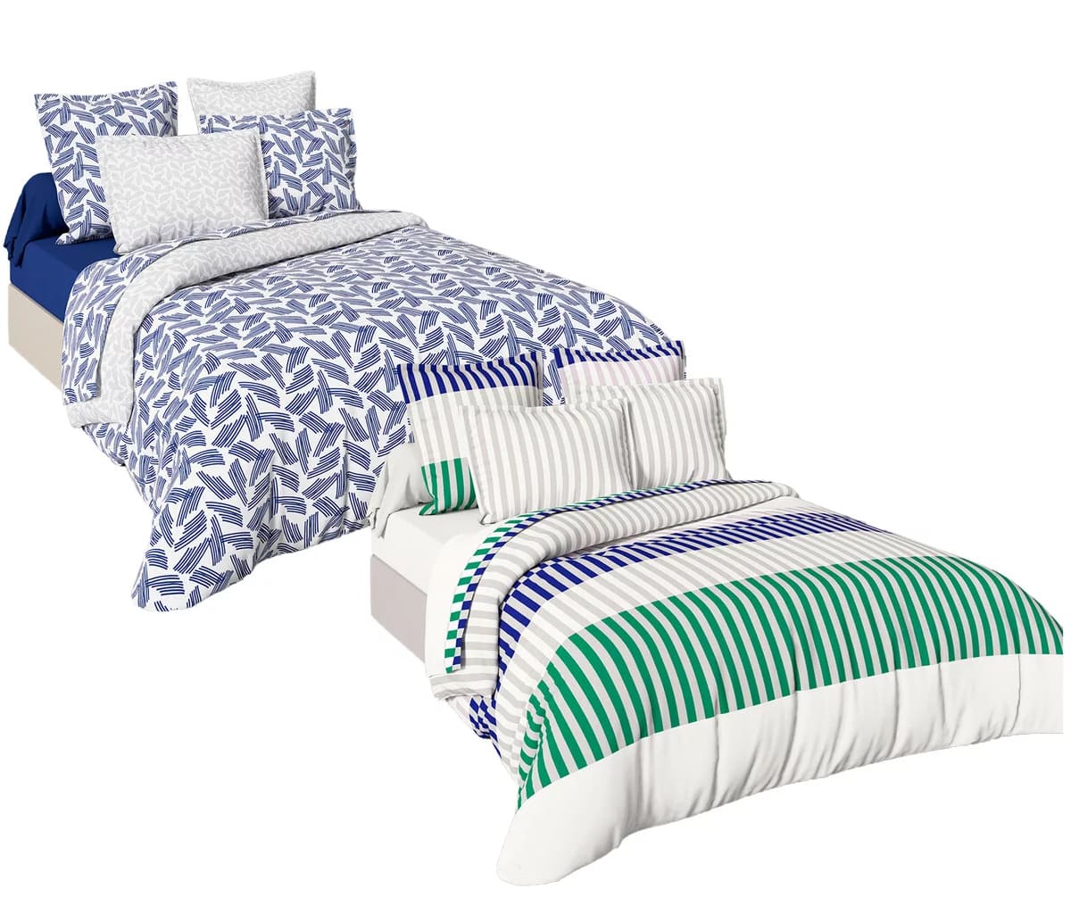 El juego de funda nórdica surtido de polialgodón para cama de 90 cm ACTUEL de Alcampo