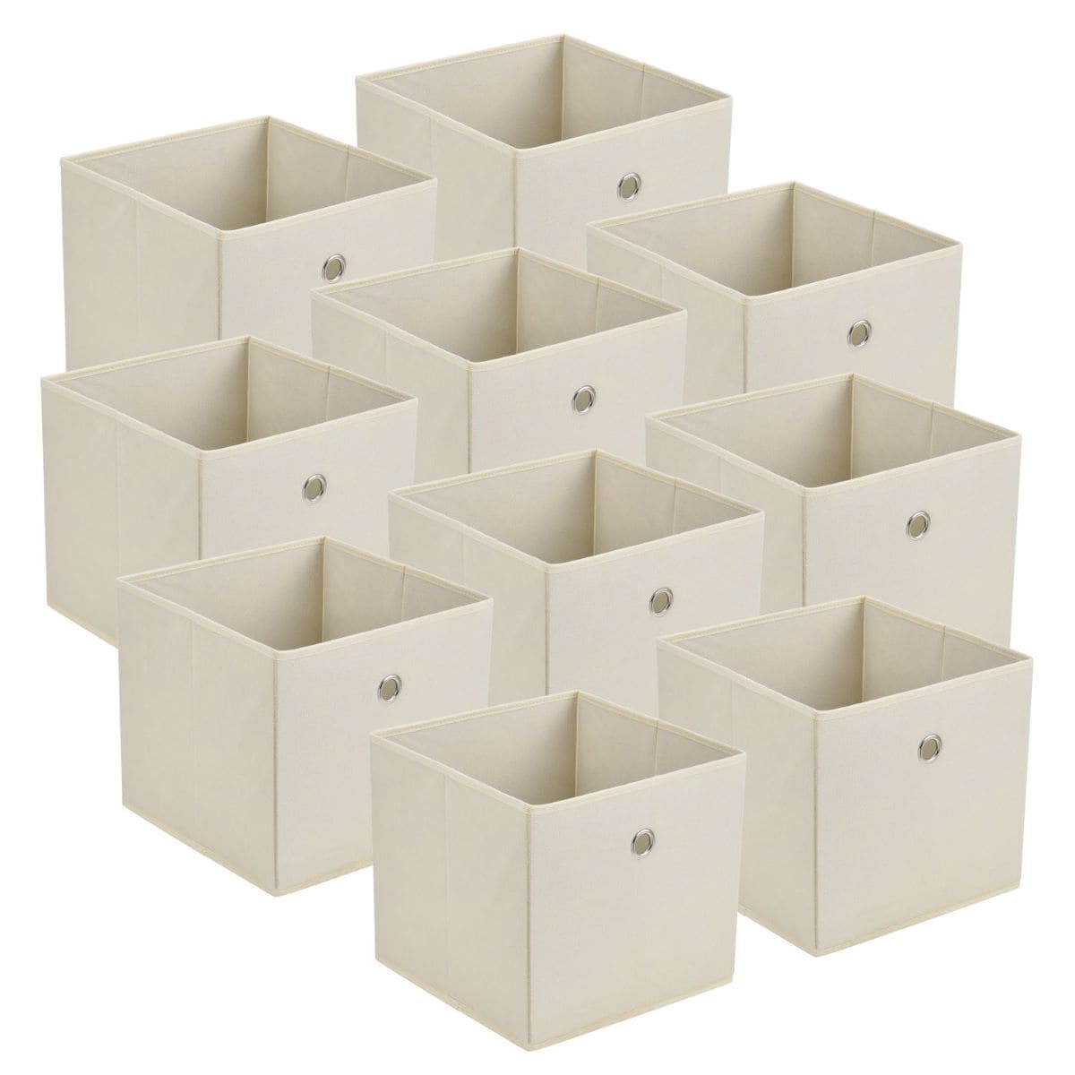Set de 10 cajas de almacenamiento plegable
