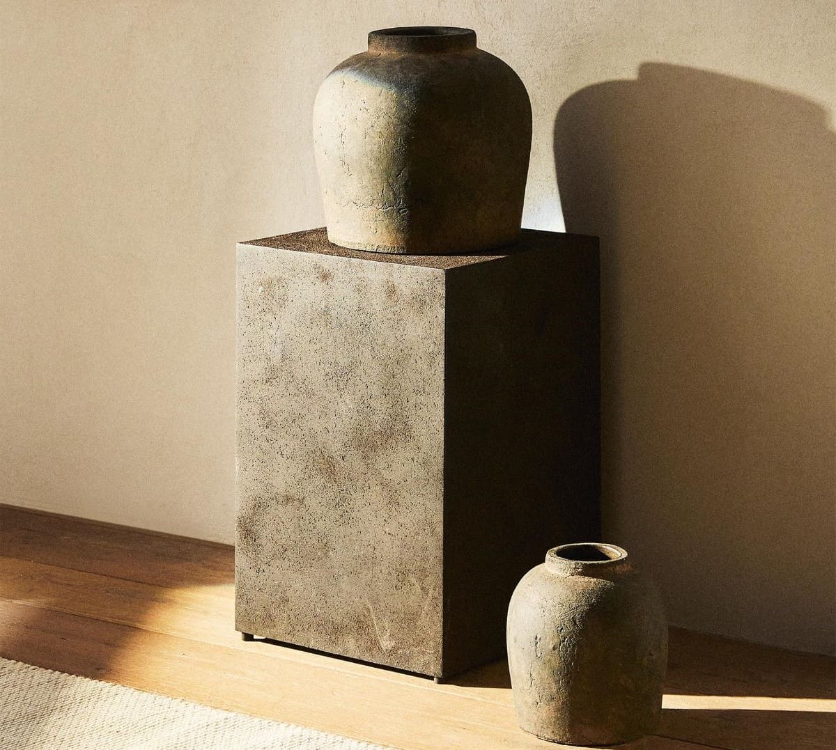 Jarrón Cerámica Textura Desgastada