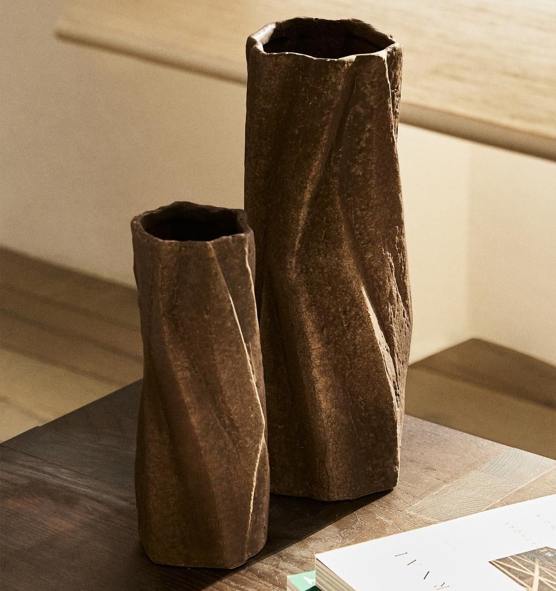 Jarrón Espiral Irregular