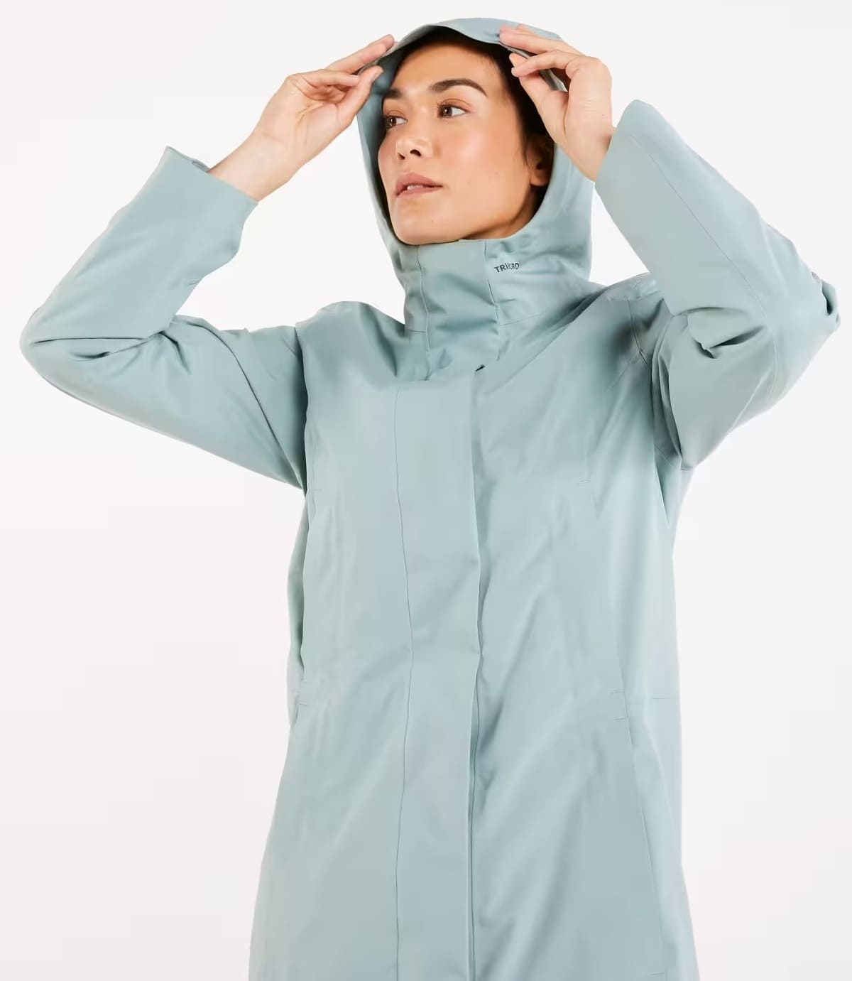 La chaqueta impermeable para mujer Sailing 300 verde claro Tribord de Decathlon