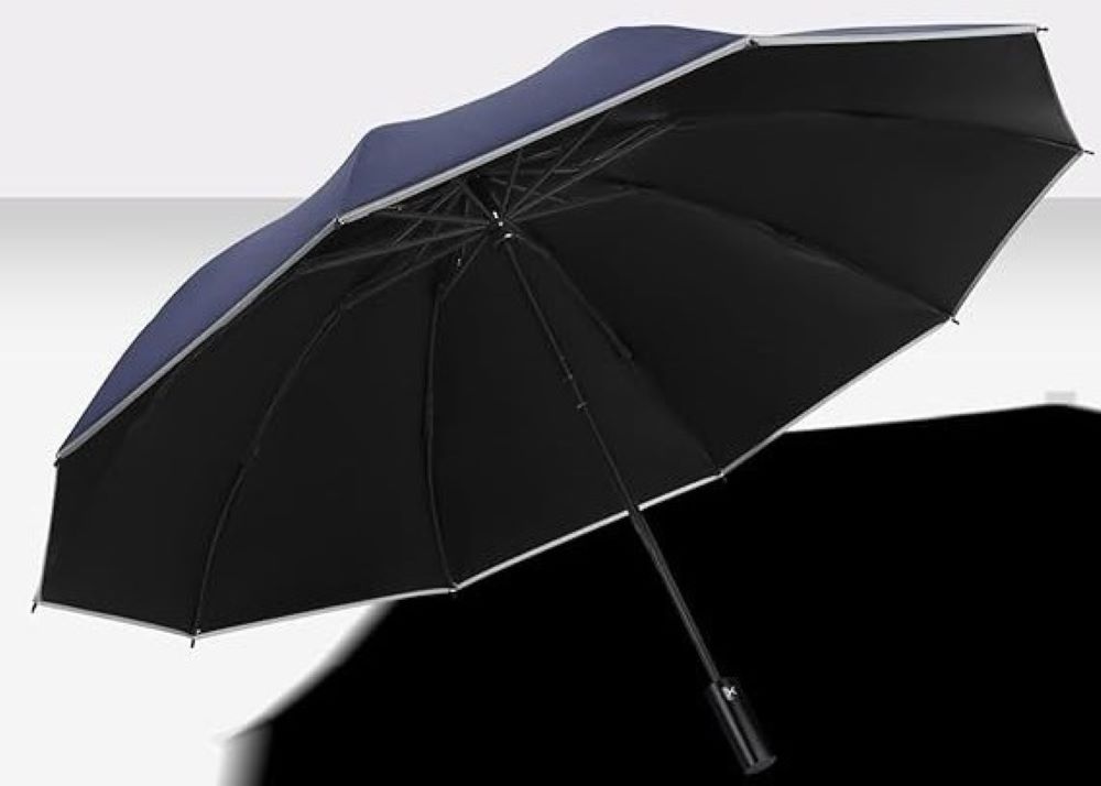 Paraguas reversible y banda reflectante XIXVON de Amazon