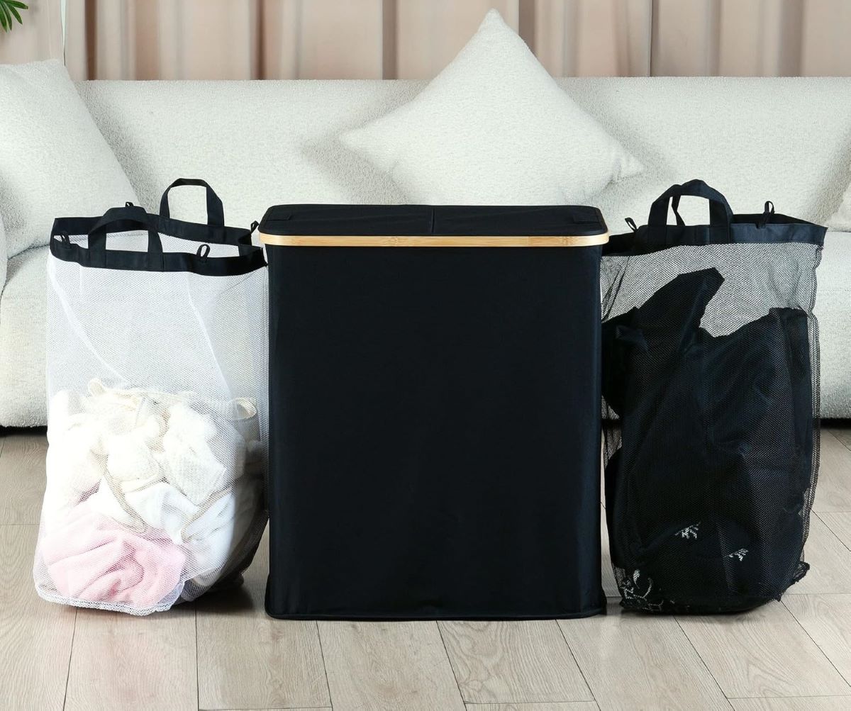 Cesta doble de lavandería efluky de Amazon
