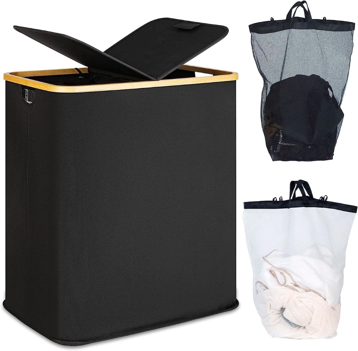 Cesta doble de lavandería efluky de Amazon