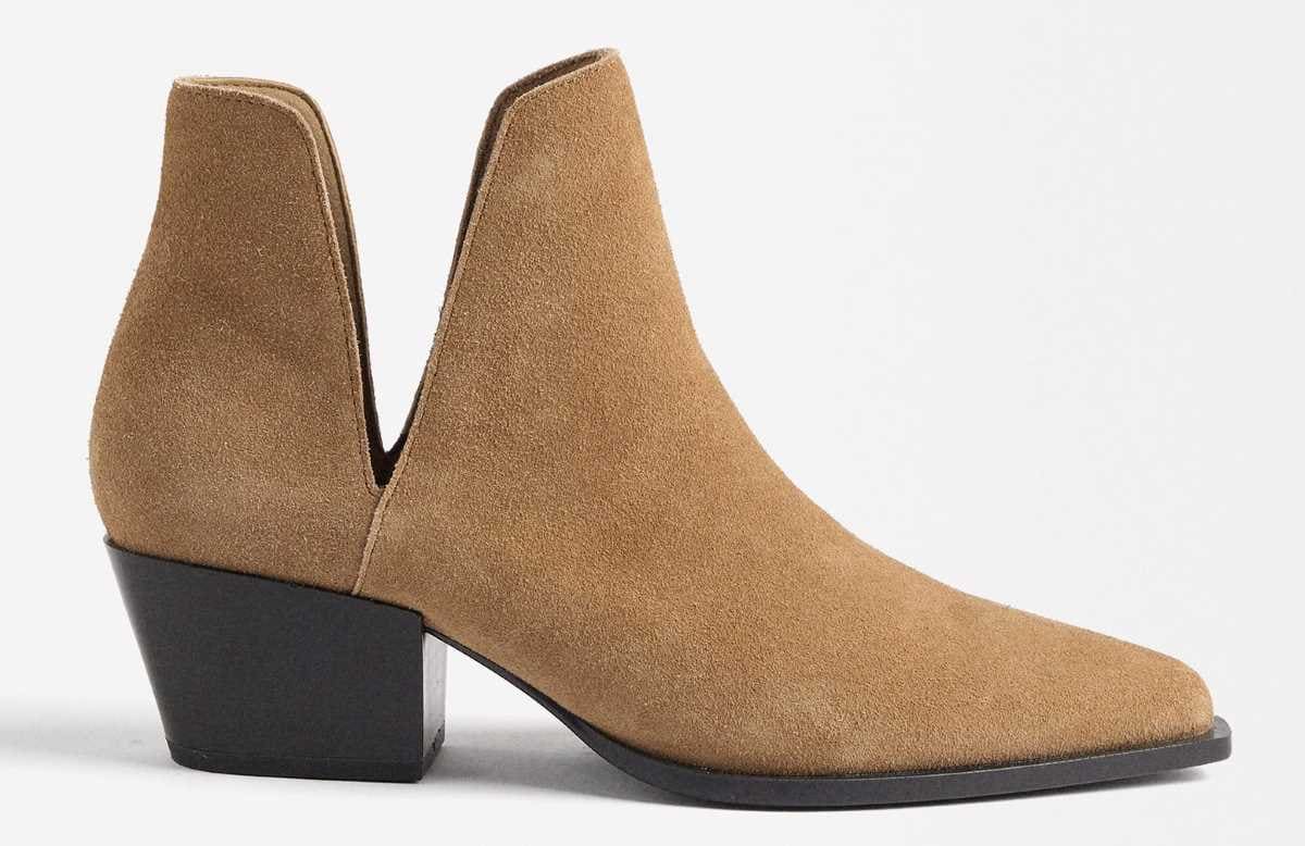 Botines Cowboy De Piel Con Aberturas de Parfois