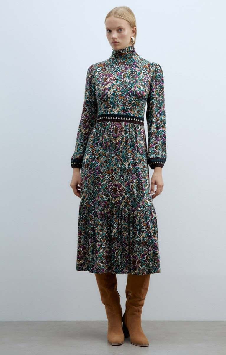 Sfera Vestido viscosa cisne