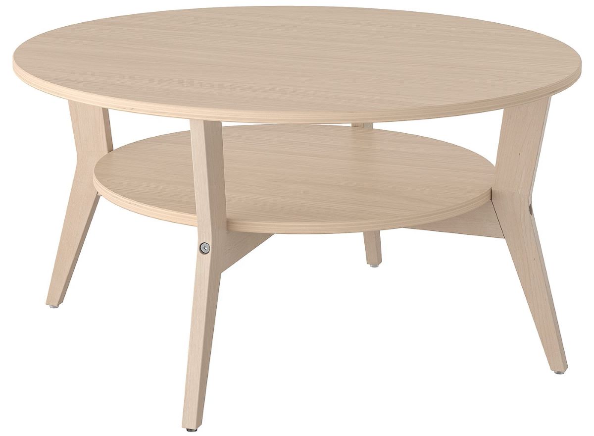 Mesa de centro de chapa de roble de la serie JAKOBSFORS de Ikea