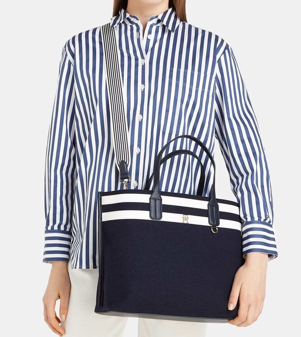 Tommy Hilfiger Bolso satchel con monograma TH