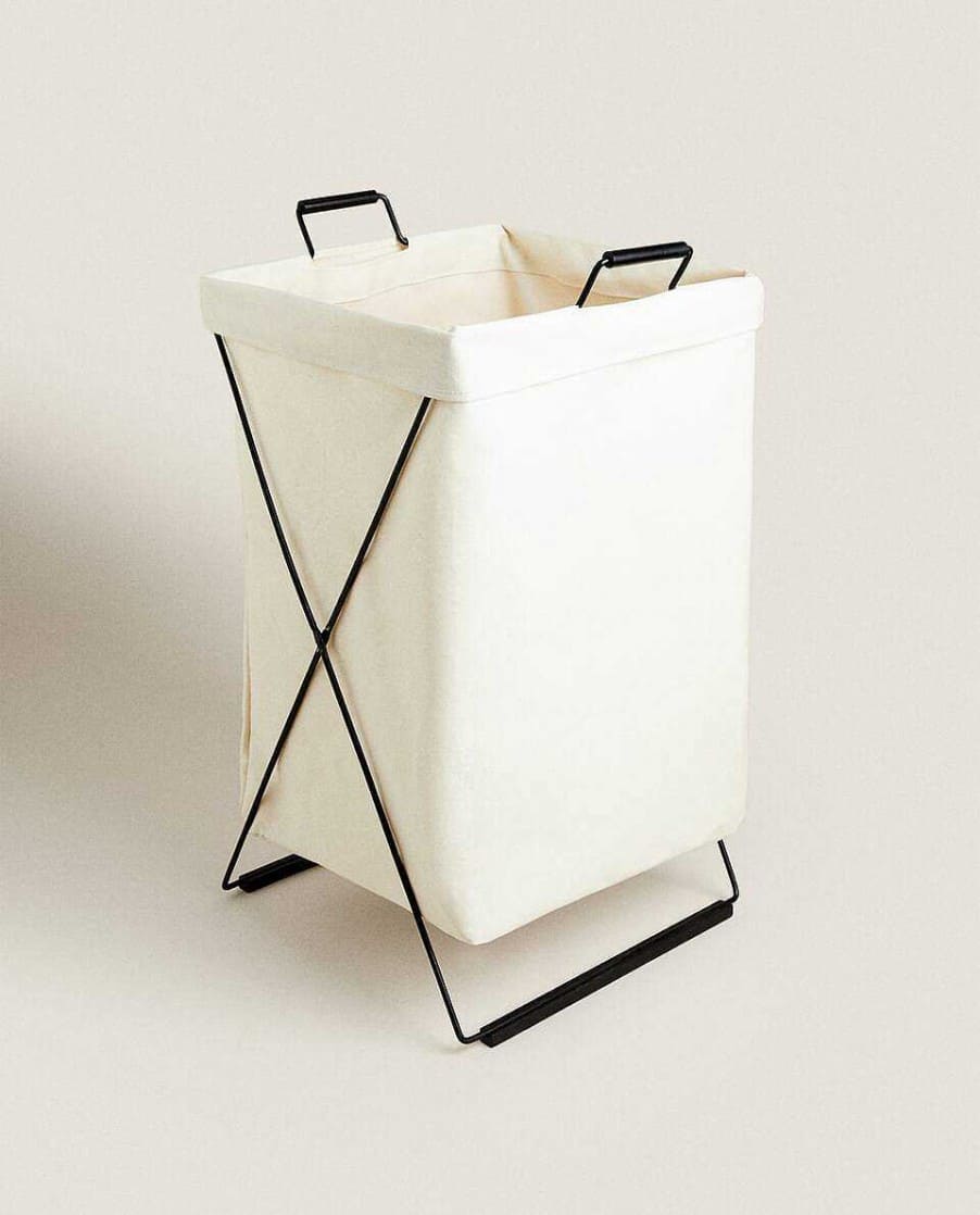 Cesta de lavandería plegable e individual