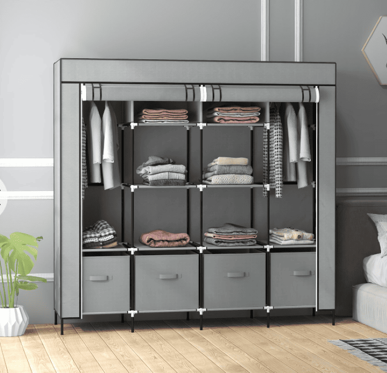 Armario Ropero De Tela Y Acero Homcom