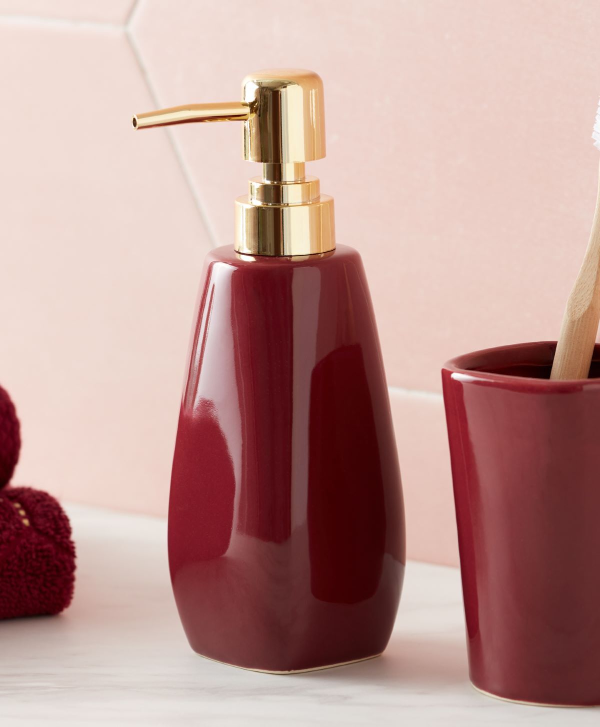 Dispensador de jabón de cerámica de Pepco