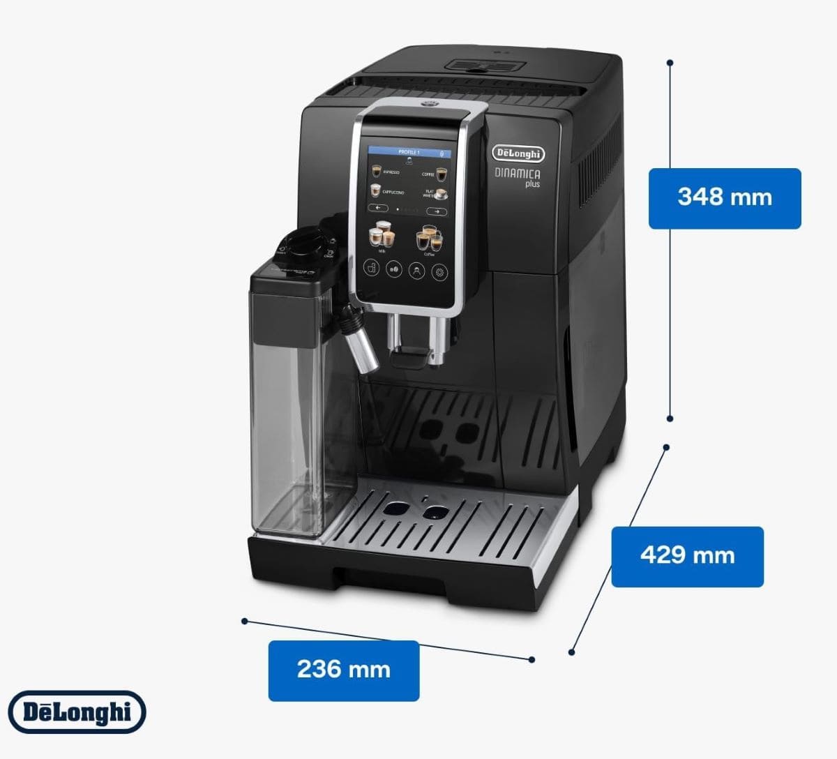 De'Longhi Dinamica Plus ECAM382.70.B Máquina Automática de Café en Grano en Amazon