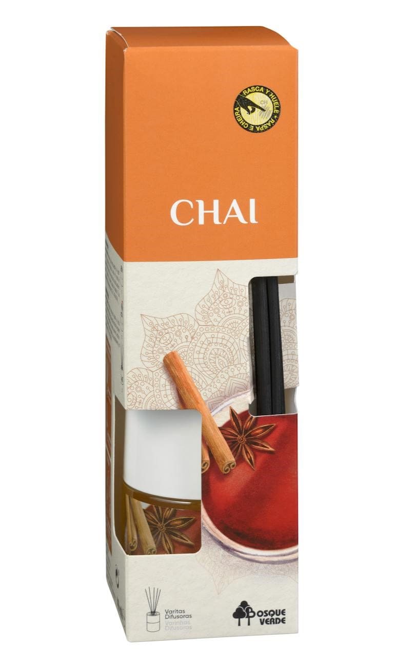 Ambientador en varitas Chai Bosque Verde