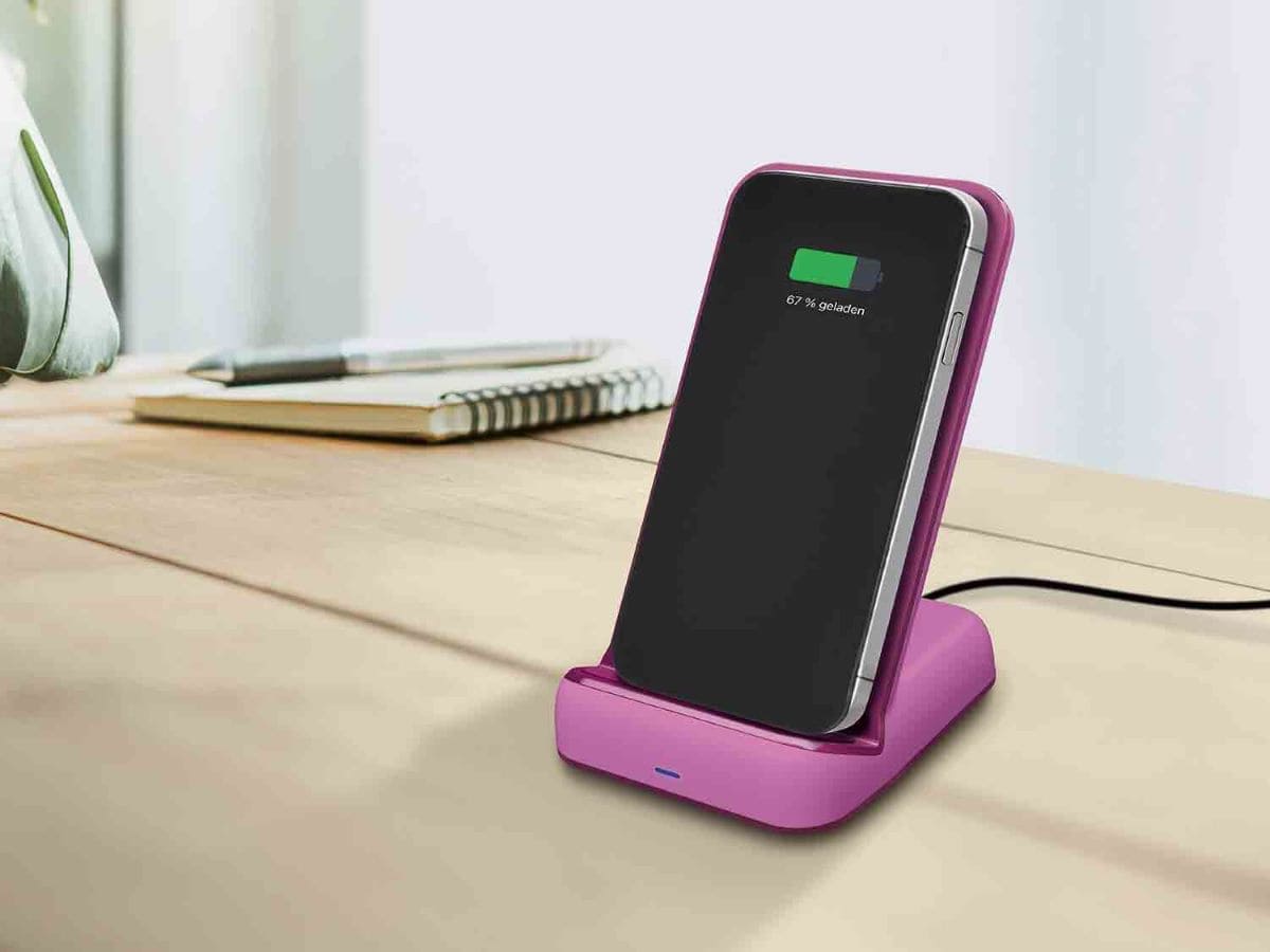 Cargador inalámbrico Qi con soporte 10W