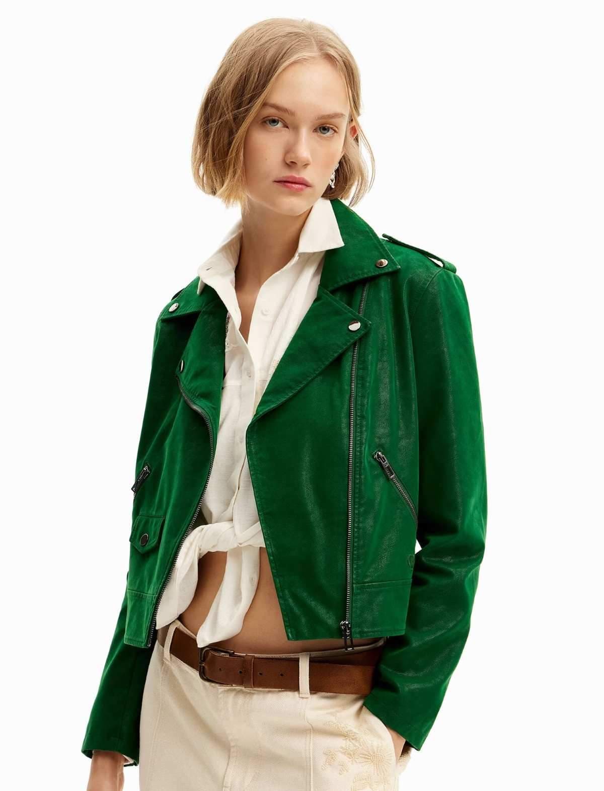 Desigual Chaqueta de mujer biker textura en El corte Inglés