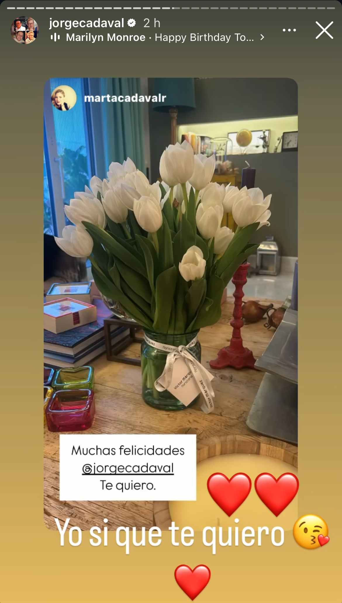 Marta Cadaval felicita su tío Jorge por su cumpleaños | @jorgecadaval