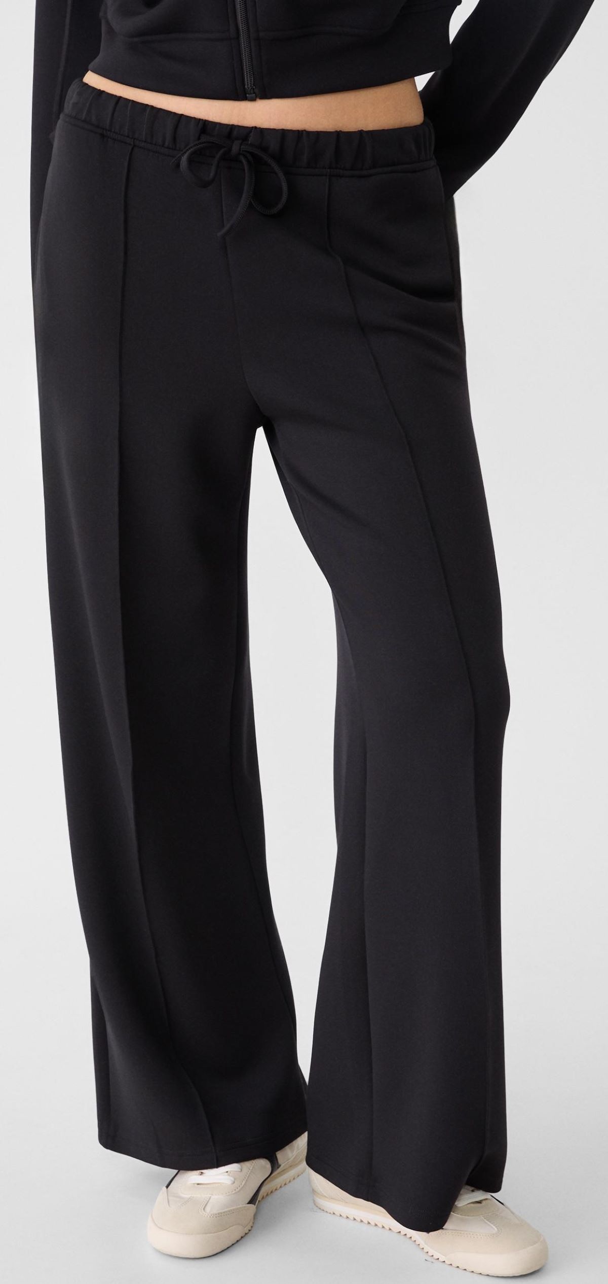 Pantalón wide leg nervio de tacto suave de Stradivarius