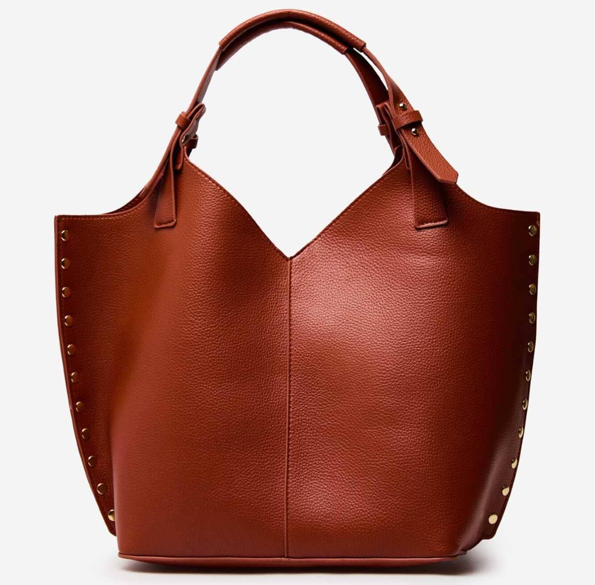 Cortefiel Bolso shopper tachas