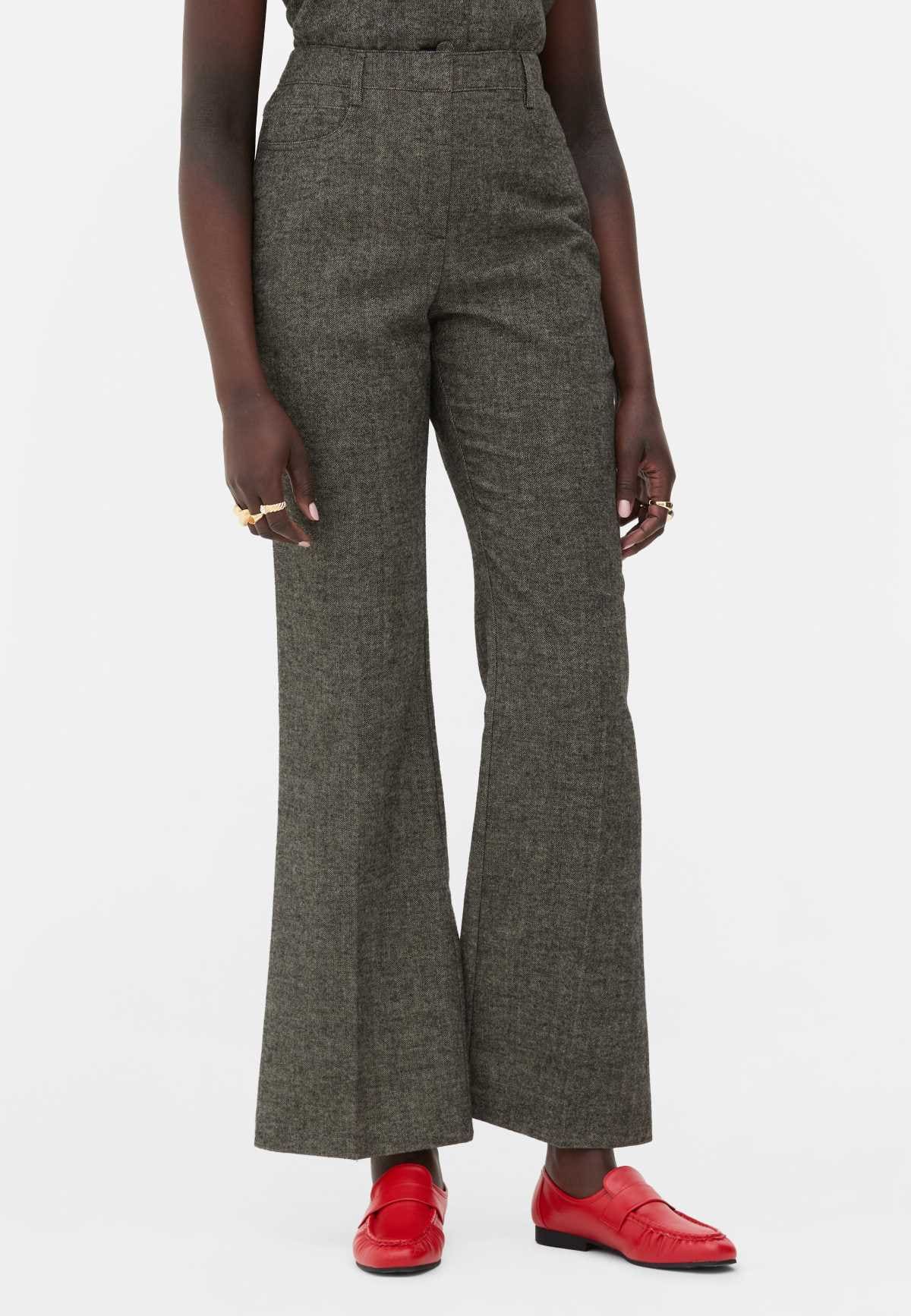 Pantalones de tiro medio con bolsillos y trabillas para el cinturón de Primark