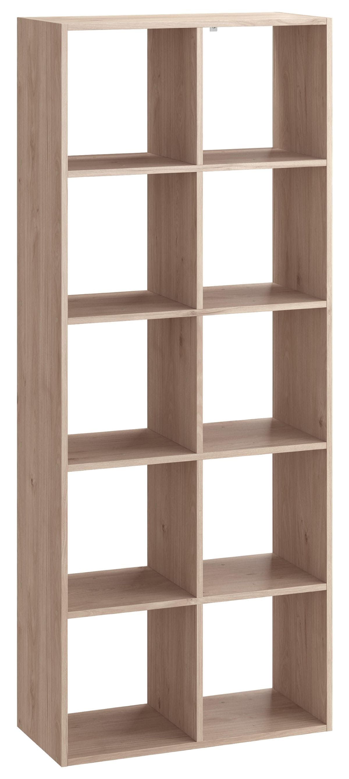 Estantería SPACEO KUB 10 cubos de madera efecto roble de Leroy Merlin