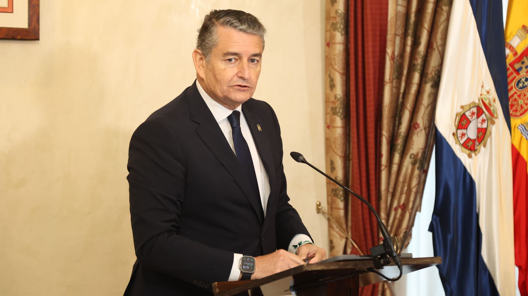 Antonio Sanz durante su intervención | Cristo García