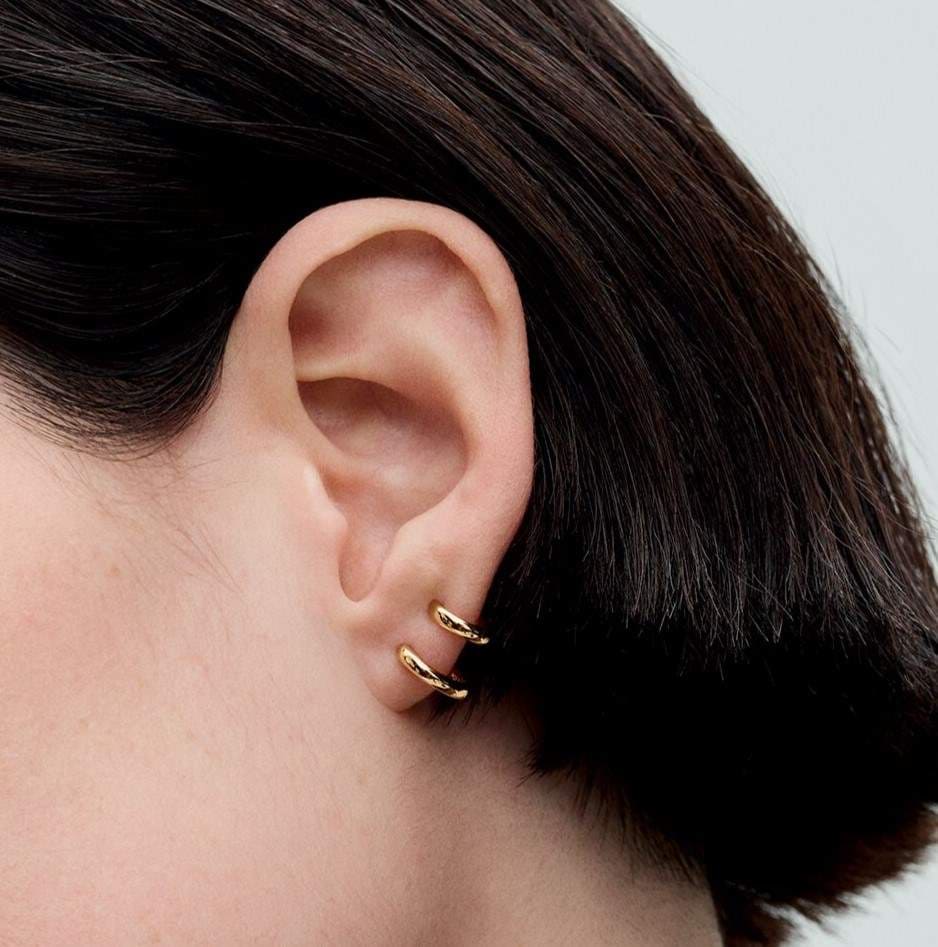 Pendientes de Aro Abrazo Doble de Pandora