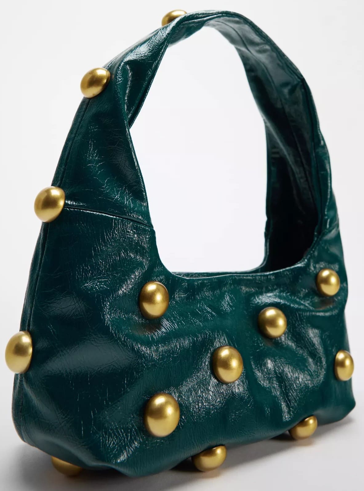 Bolso de hombro con abalorios