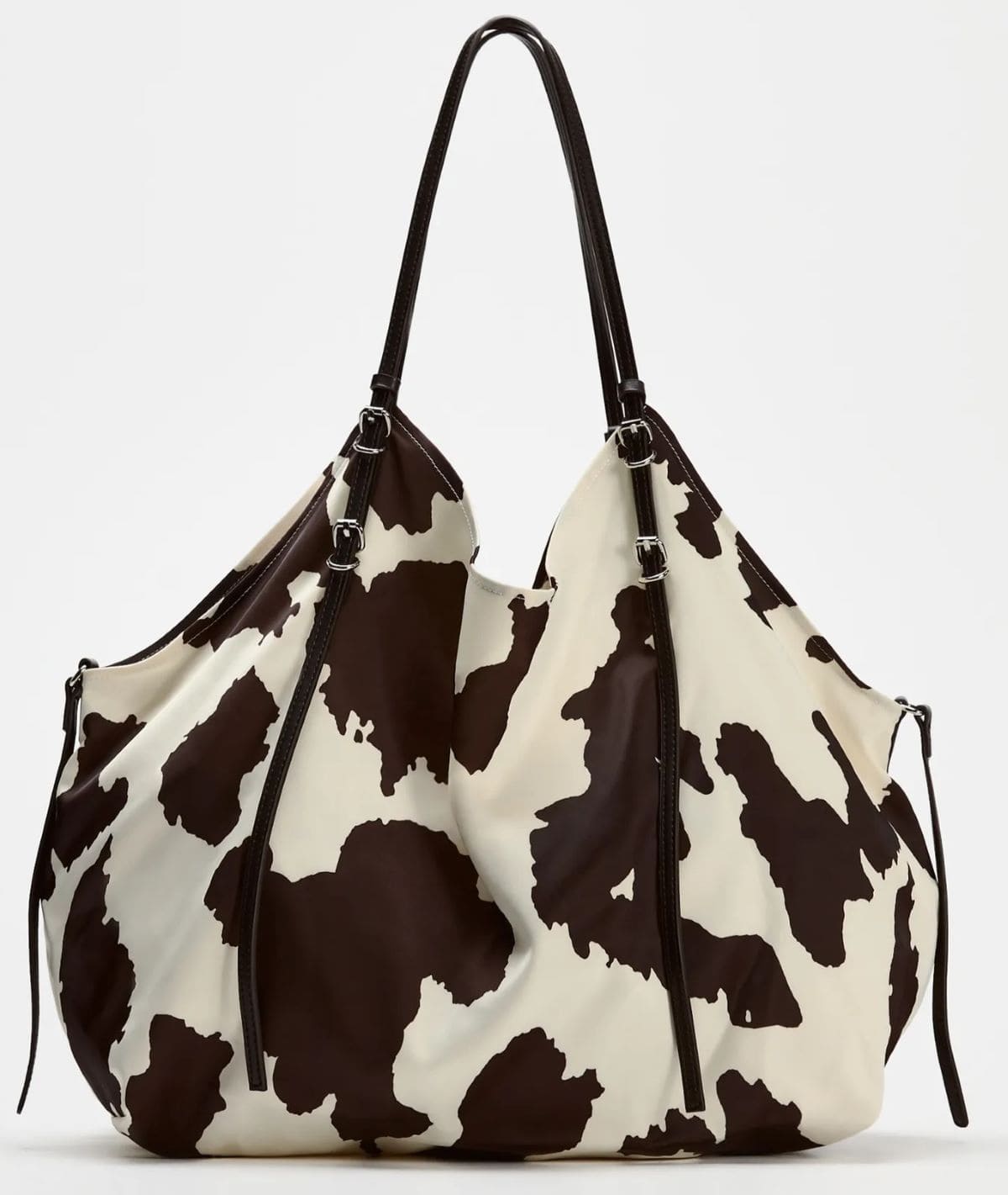 Bolso shopper efecto satinado