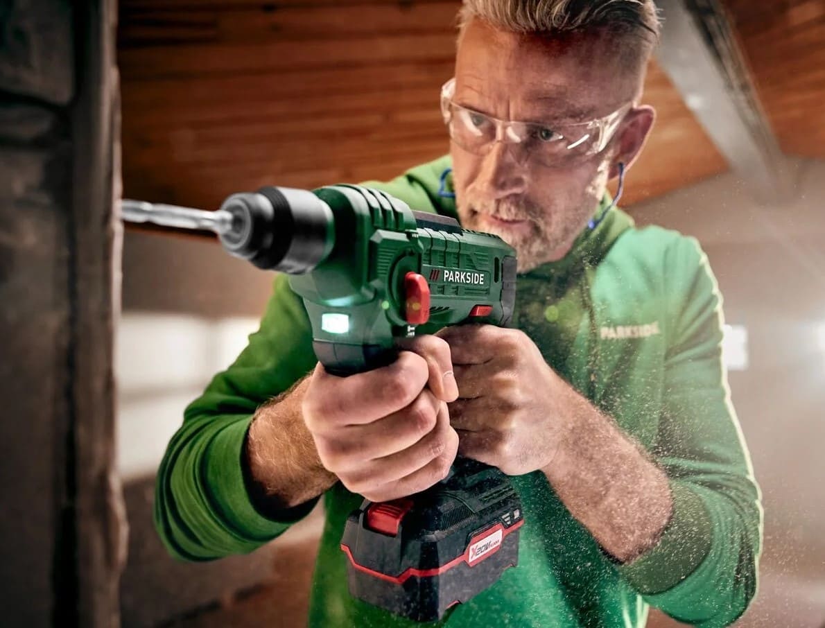 Martillo perforador recargable de 20 V Parkside