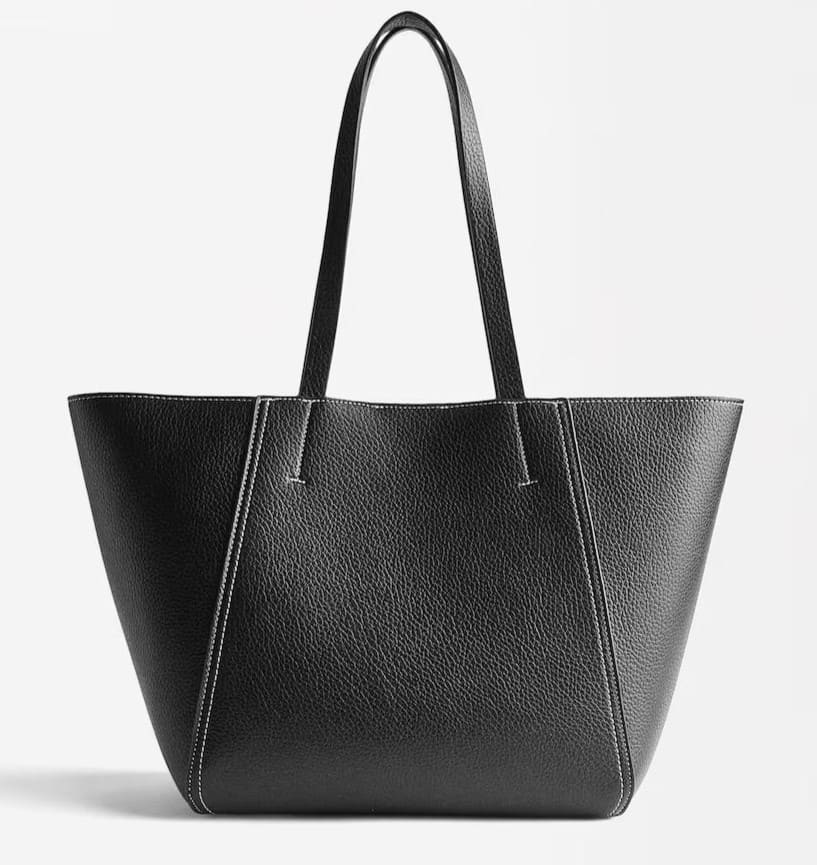 Bolso de hombro estilo shopper con cierre de imán en liso Parfois