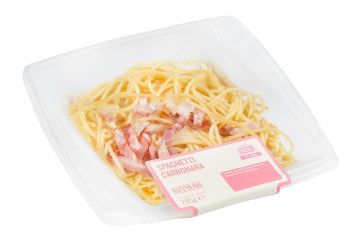 Spaghetti carbonara Hacendado