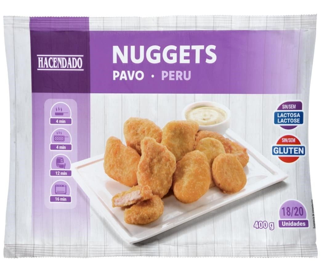 Nuggets de pavo ultracongelados