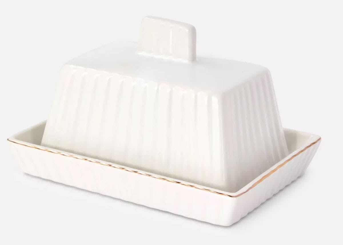 Mantequera de cerámica