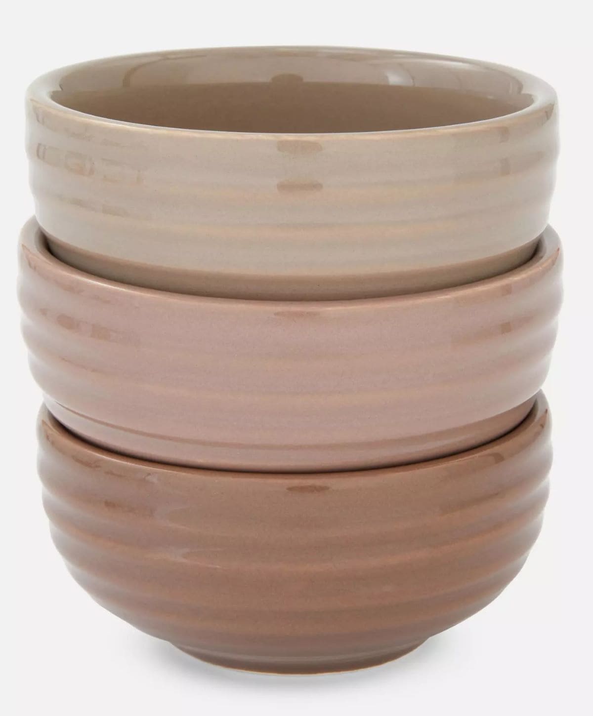 Pack de 3 cuencos pequeños estriados